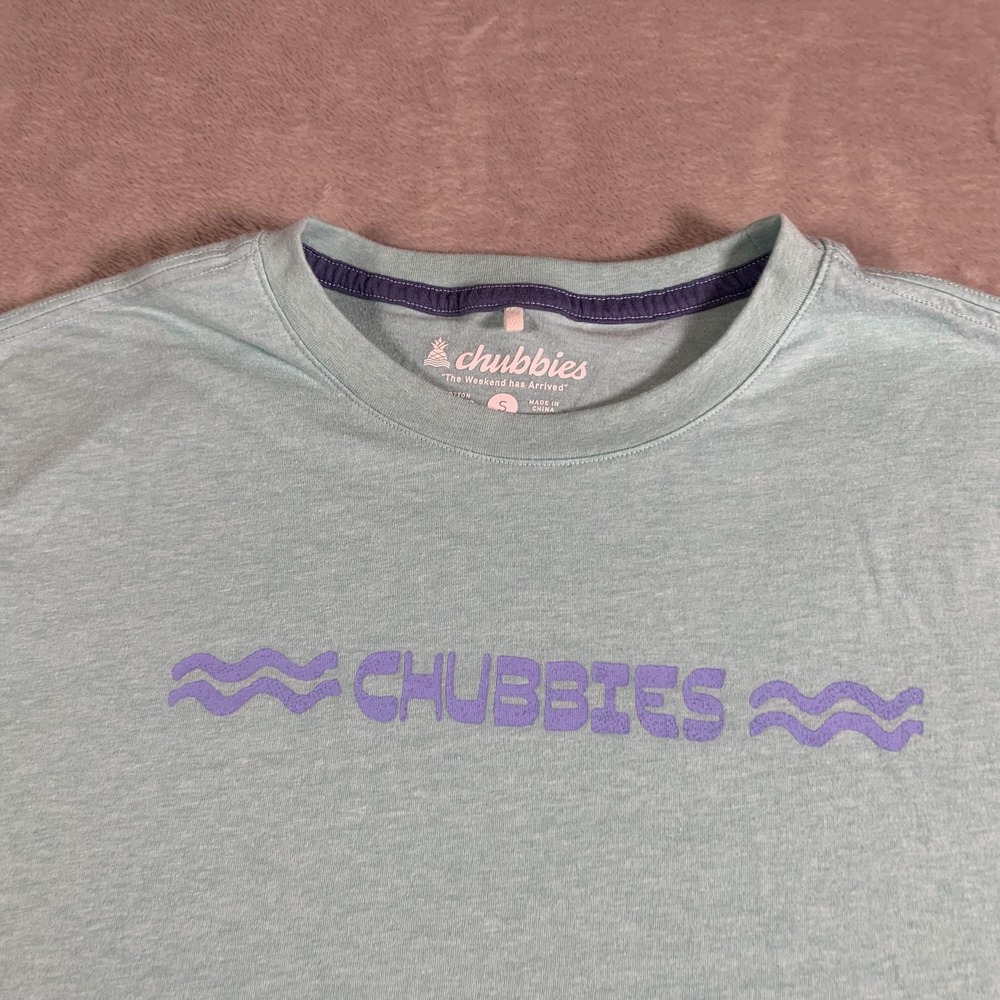 Chubbies Shirt Mens Small Blue Sea Salt Club Toucan Graphic Tee Casual Weekend - Picture 4 of 8